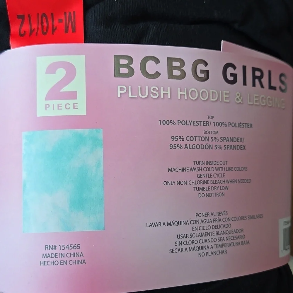 BCBG Girls Plush Hoodie & Leggings Set